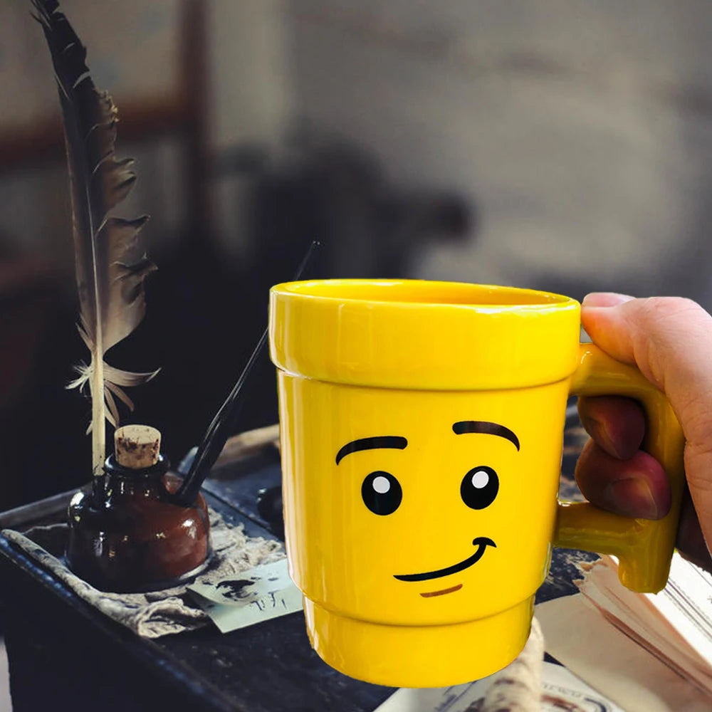 Cartoon Ceramic Mug 250ml Cute Face Coffee Tea Cup