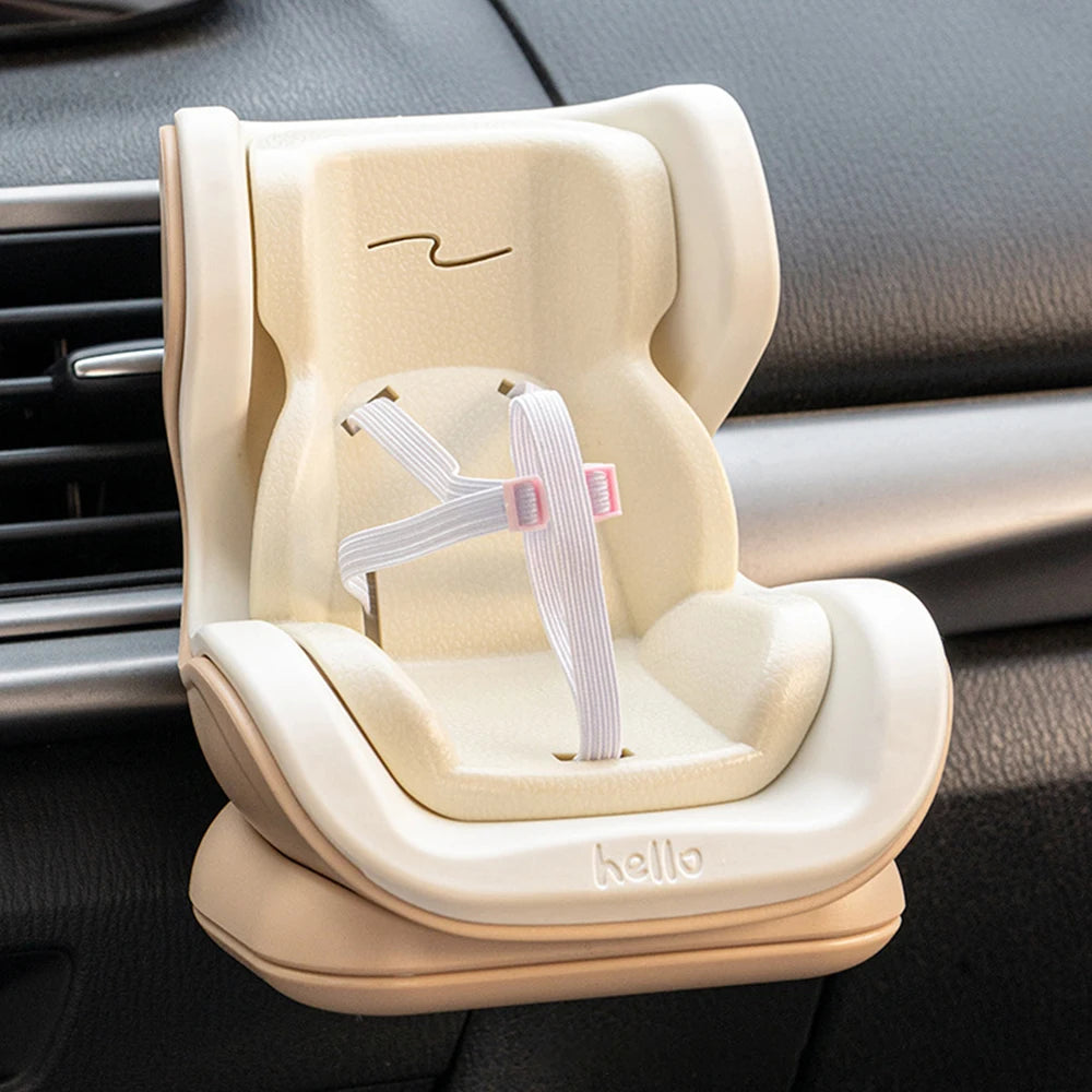 Labubu Doll Car Seat Air Vent Holder Accessory