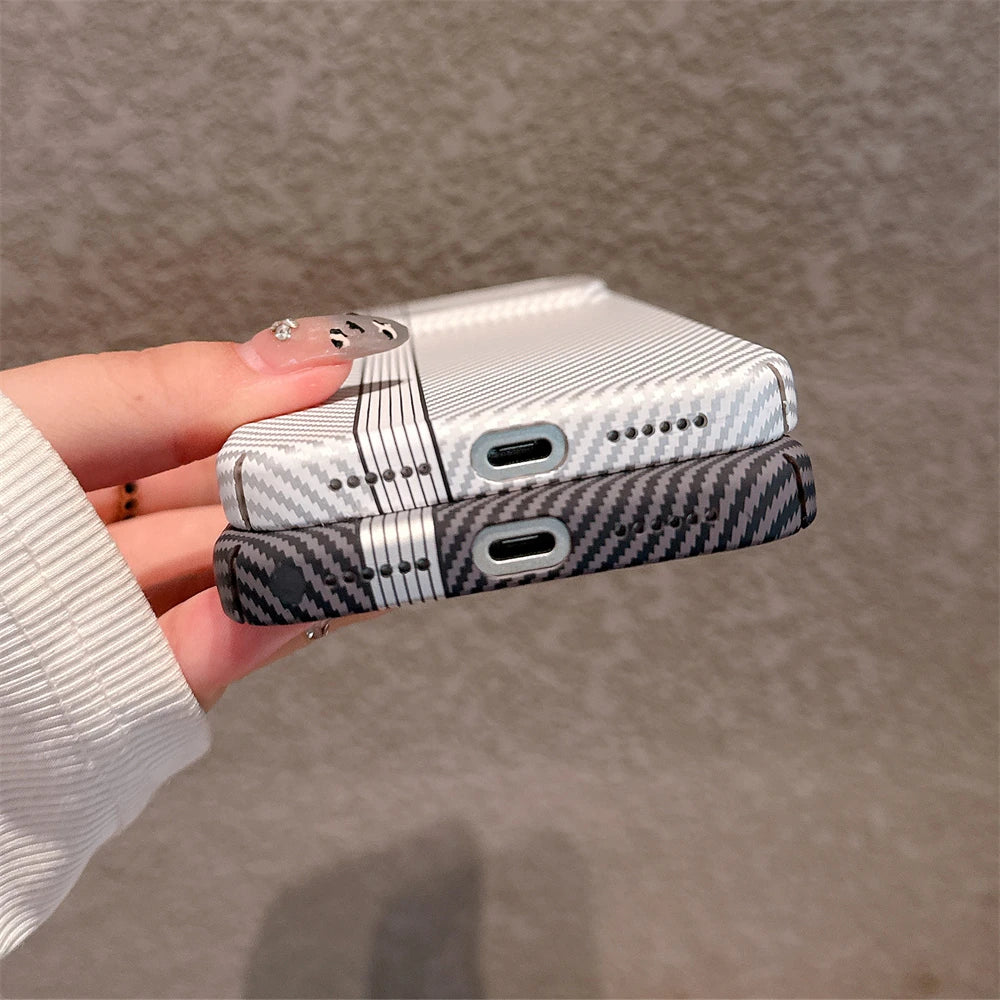 Kevlar Carbon Fibre PC Hard Shockproof Ultra Thin iPhone Case