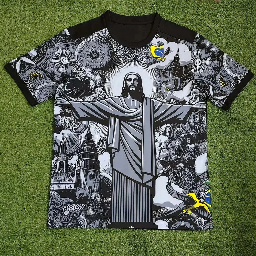 Brazil Special Edition Jesus Quick-Dry Soccer Jersey
