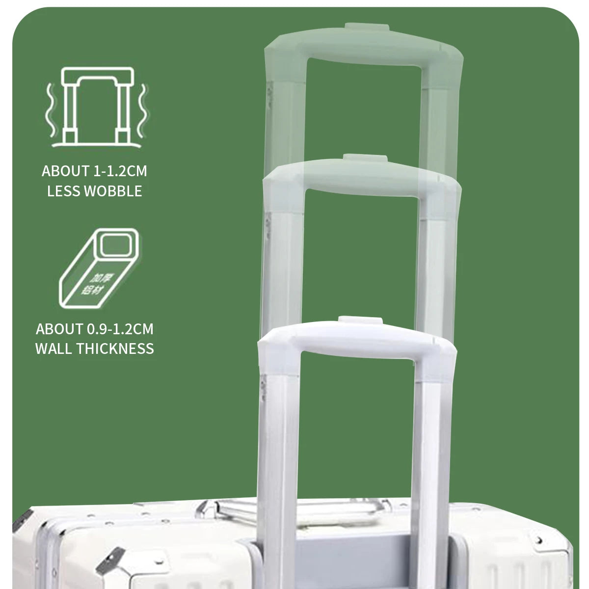 Aluminum Frame Rolling Suitcase USB Carry On Luggage with Spinner Wheels