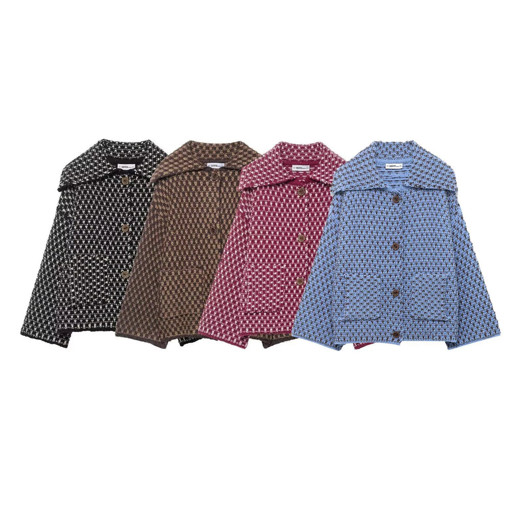 Women Loose Knit Cardigan Autumn Winter Casual Coat