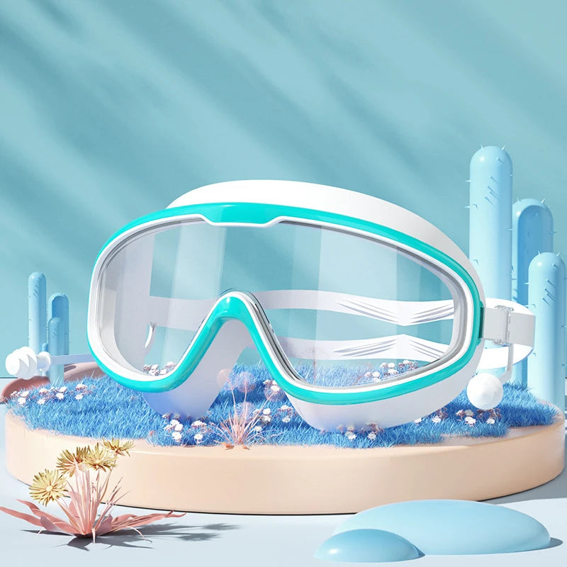 Anti Fog Swim Goggles No Leak Wide Vision for Kids Adults Pool Swimming Glasses