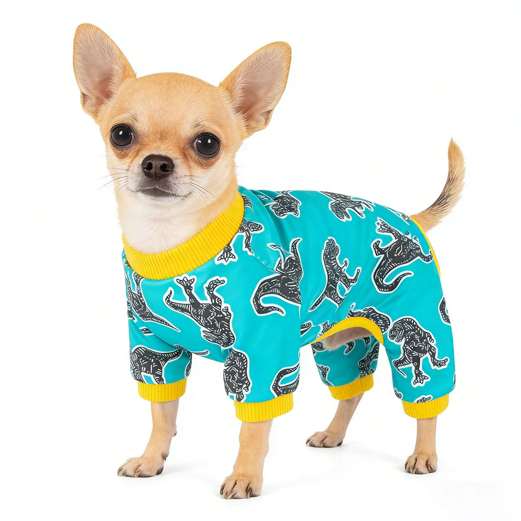 Soft Dog Pajamas Stretch Pet Onesie for Small Dogs Puppies
