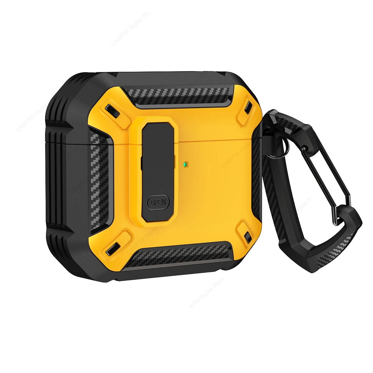 AirPods 4 Rugged Case with Lock Hook Shockproof TPU Protective Cover