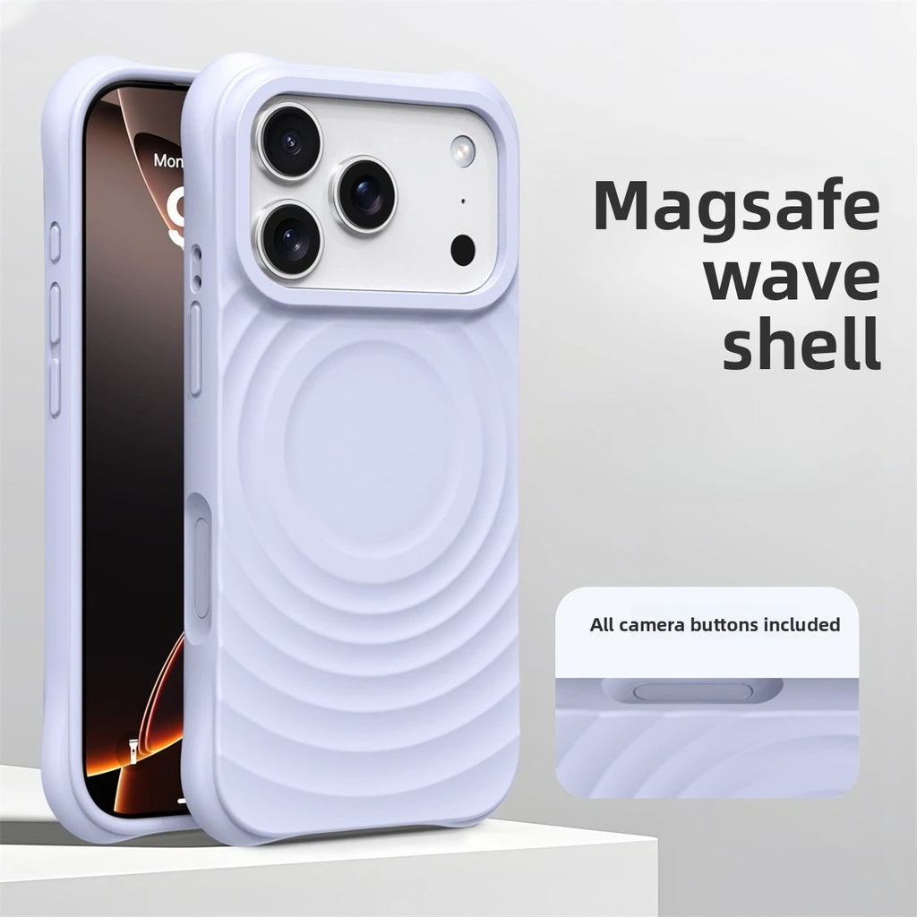 Official Water Ripple Silicone MagSafe Magnetic Soft iPhone Case
