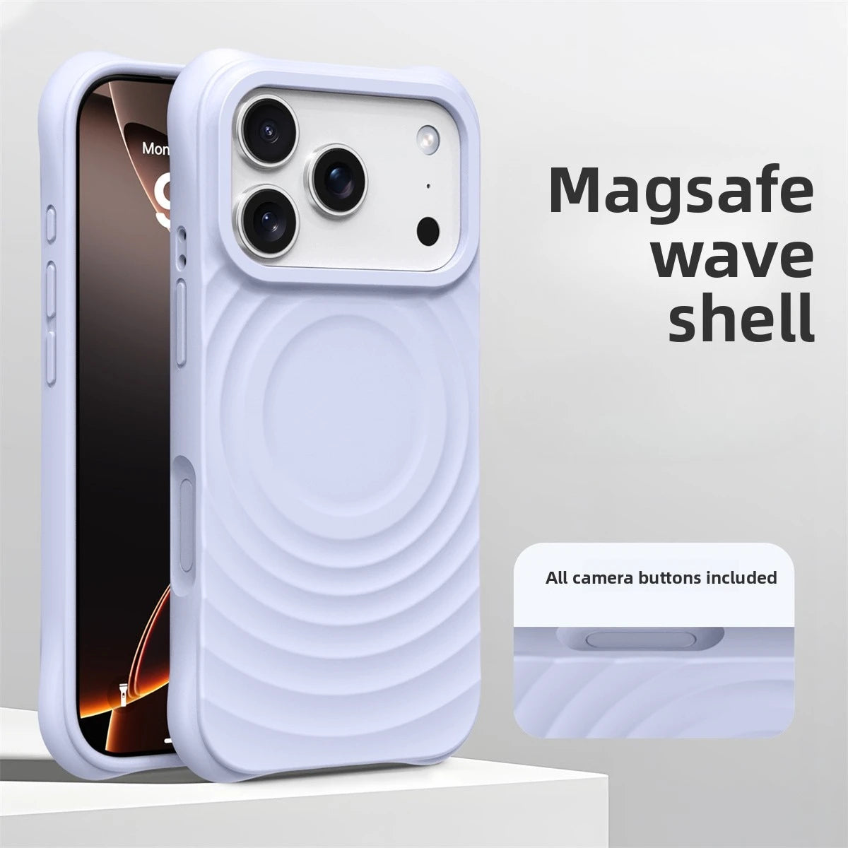 Official Water Ripple Silicone MagSafe Magnetic Soft iPhone Case