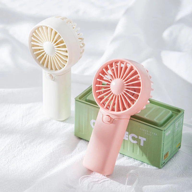 Mini Portable Handheld Fan – Rechargeable Pocket Fan, Lightweight & Low Noise Cooling Fan