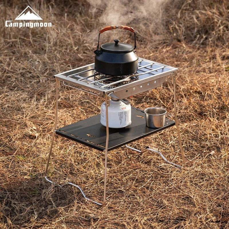 Camping Folding Stove Table Portable Outdoor Cooking Table BBQ Picnic Stand