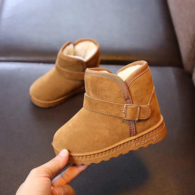 Kids Winter Snow Boots Warm Cotton Casual Shoes for Boys & Girls