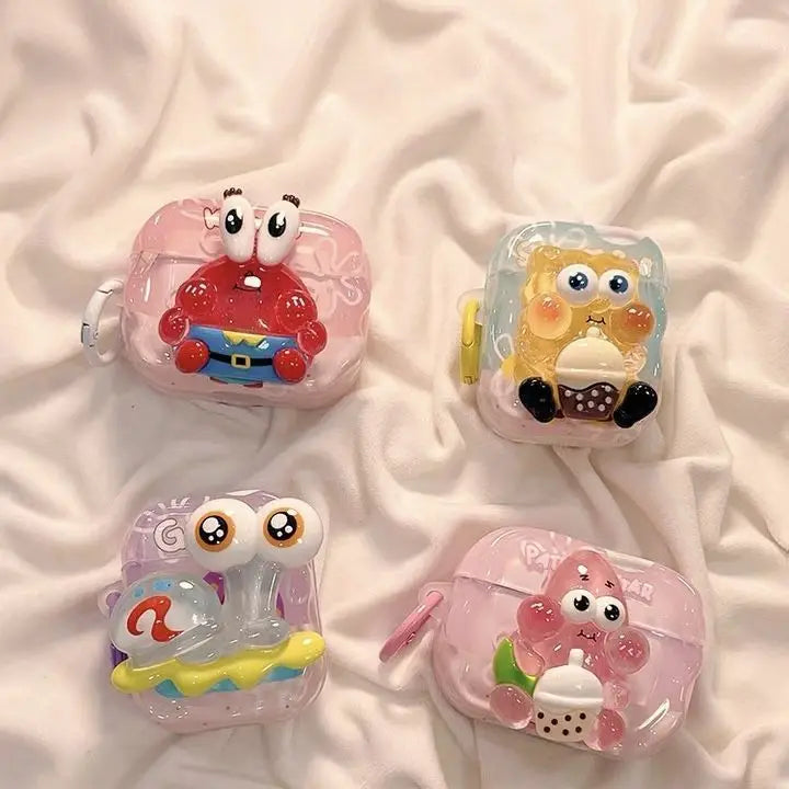 3D SpongeBob SquarePants Large Star Airpods Case