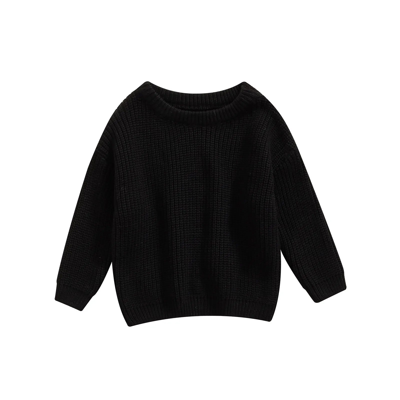 Baby Knit Sweater Long Sleeve Cotton Pullover for Newborns 0–9 Months