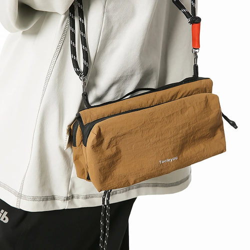 Lightweight Outdoor Crossbody Backpack Multi Layer Unisex Hiking Bag