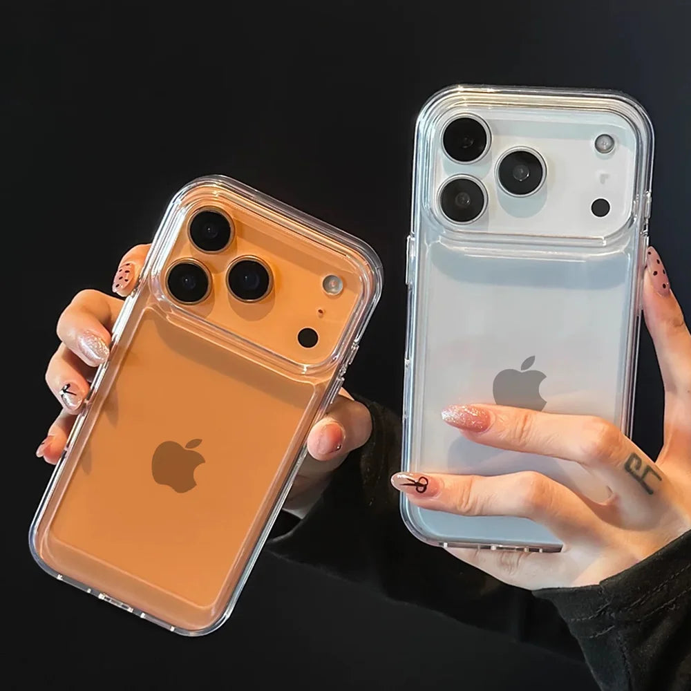 Clear Hard Acrylic iPhone Case