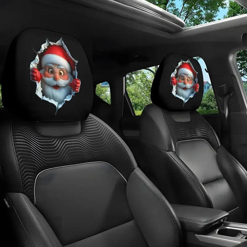 Funny Car Headrest Cover Cartoon Eyes Seat