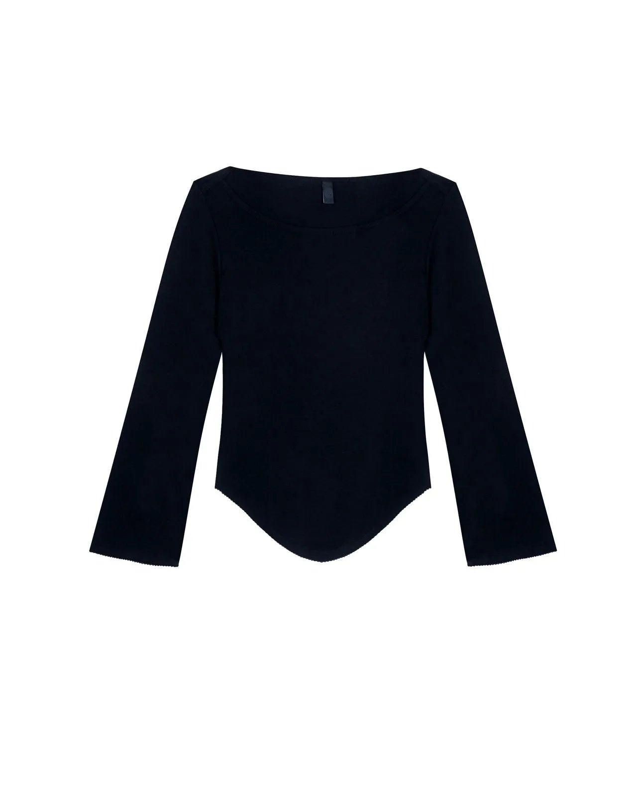 Women 3/4 Sleeve Crew Neck Casual Top V Hem Lace Design Fashion T Shirt