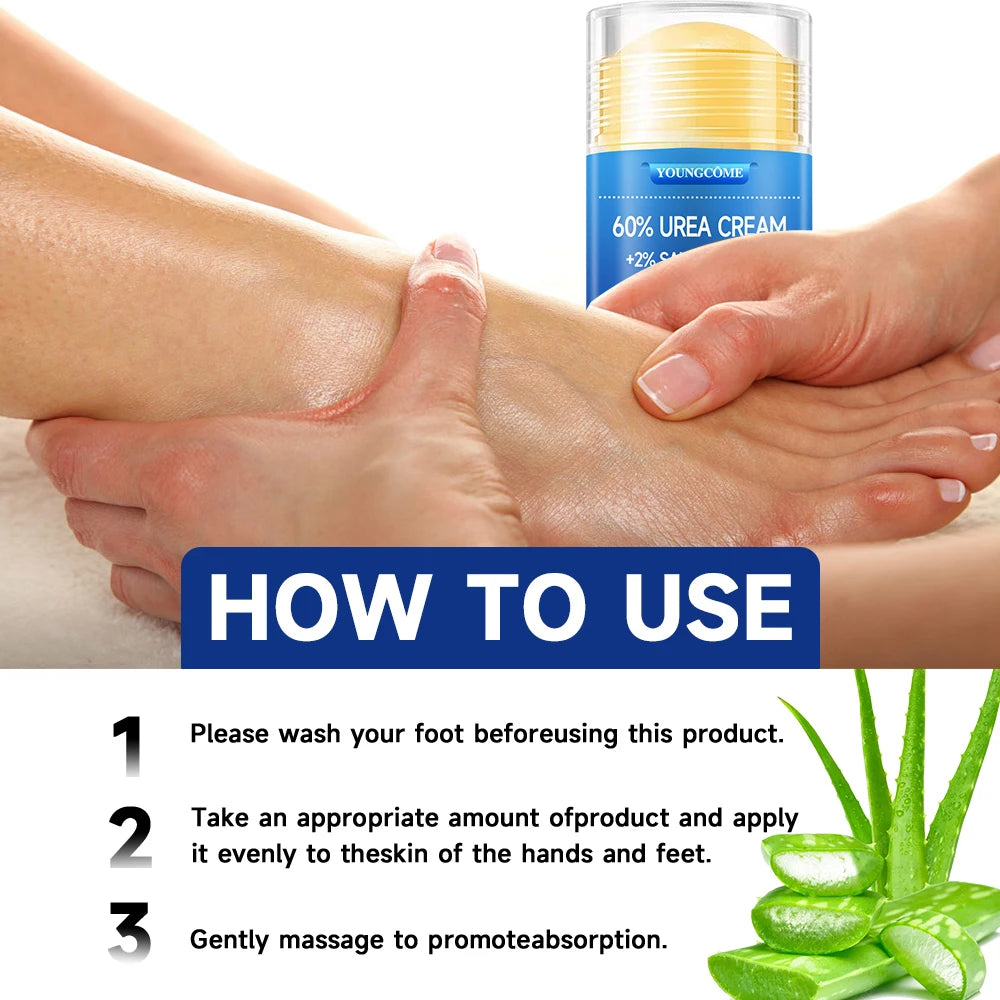 Urea Foot Cream 60% – Intensive Moisturizing Heel Repair Cream for Dry, Cracked Feet