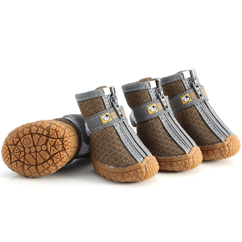 Dog Shoes Non Slip Thick Plush Warm Breathable Pet Booties Paw Protection