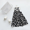 Girls Daisy Print Sleeveless Dress Cute Casual Flower Dress for Kids 2-6 Years