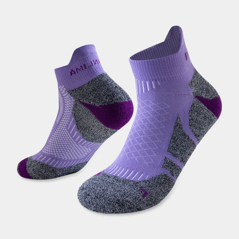 Professional Marathon Running Socks Cushioned Low Cut Sports Socks Men Women