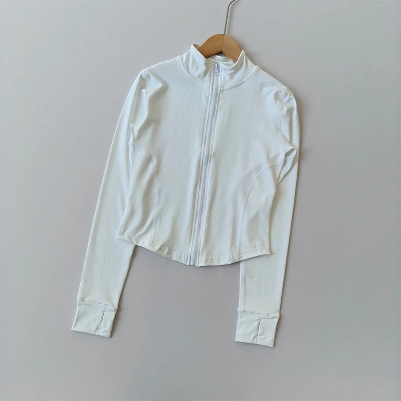 Women Quick Dry Sports Jacket Hooded Fitness Running Coat