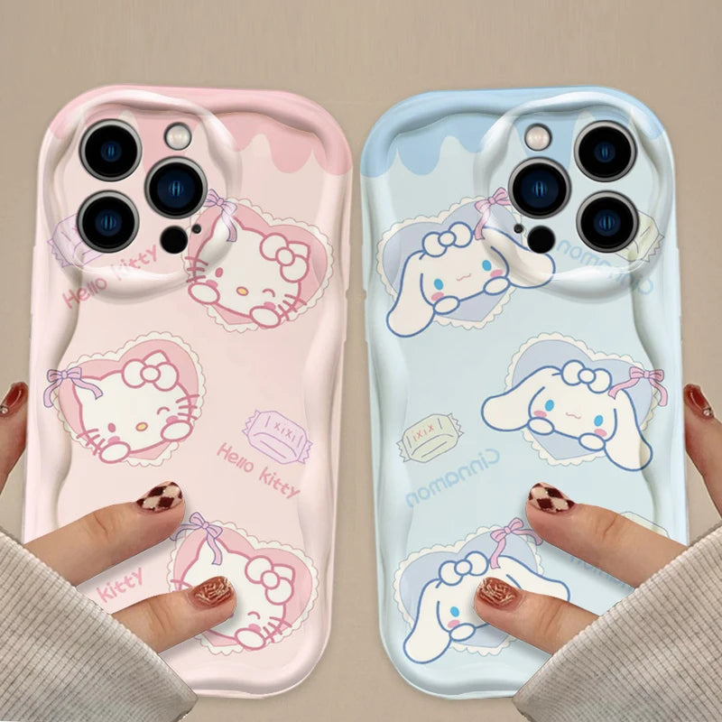 Hello Kitty Cinnamoroll Shockproof Soft Silicone iPhone Case