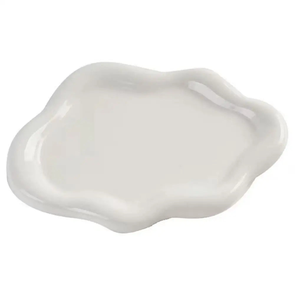 Cloud Shape Jewelry Tray Electroplated Display Plate for Earrings Rings Decor
