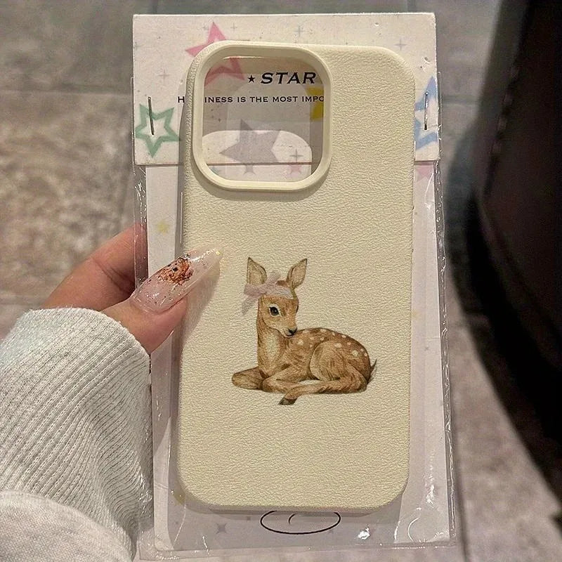Lichee Pattern Retro Shockproof iPhone Case