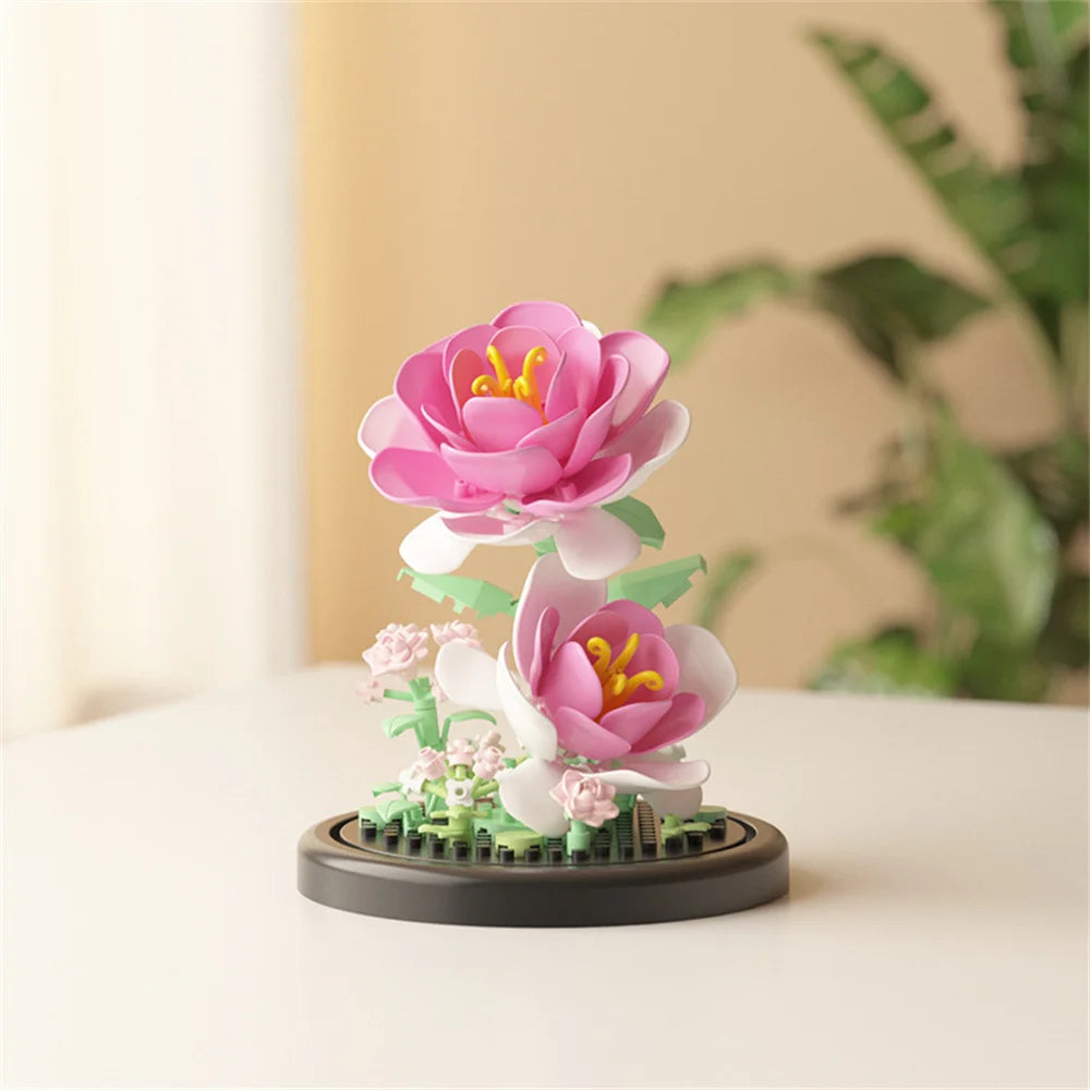 Eternal Flower Bouquet Building Blocks Bonsai Potted Plant DIY Model Toy Gift