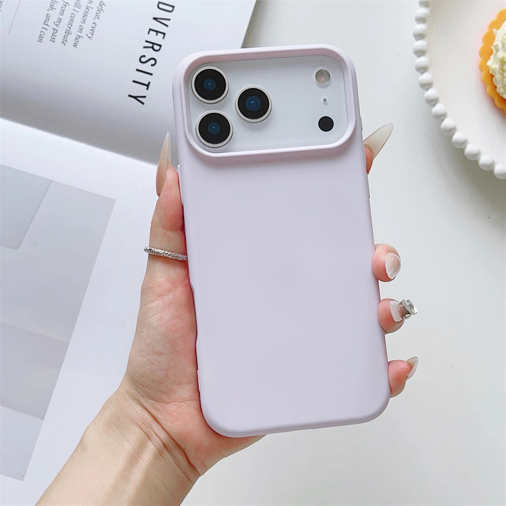 Matte Candy Color Liquid Silicone Shockproof iPhone Case