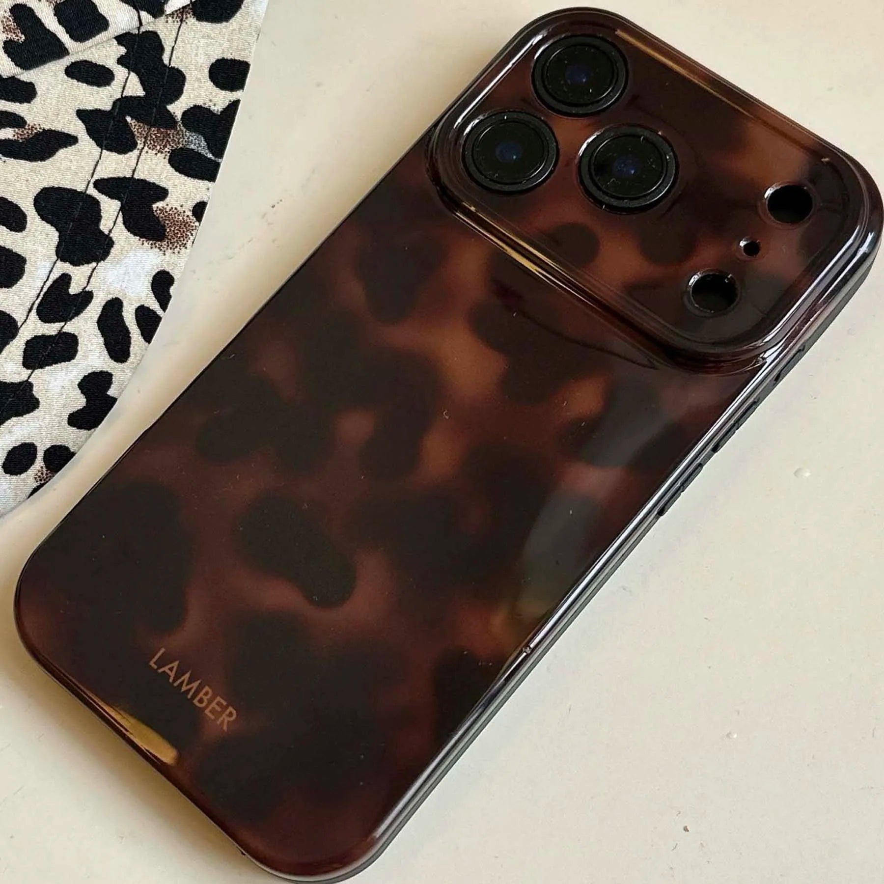 Amber Back Shockproof iPhone Case