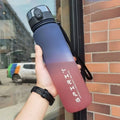 Motivational Water Bottle 500ml–1000ml – Leakproof Gradient Sports Bottle for Gym, Travel & Daily Hydration