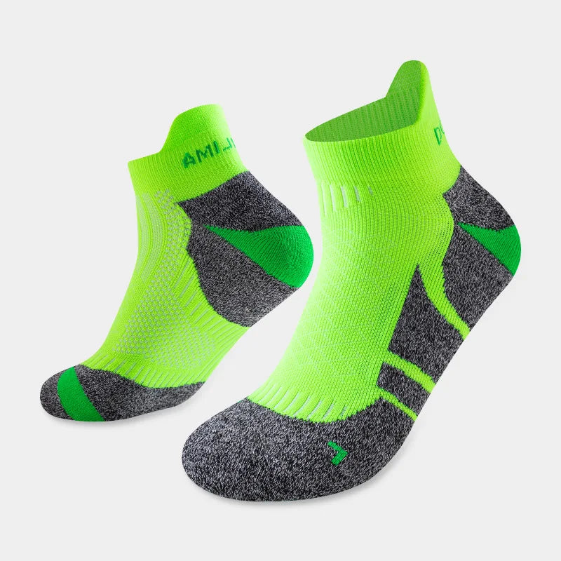 Professional Marathon Running Socks Cushioned Low Cut Sports Socks Men Women