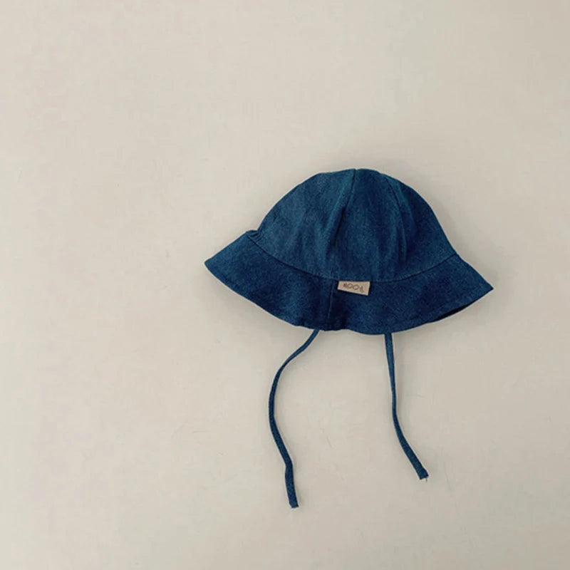 Double Sided Baby Bucket Hat Striped Plaid Summer Sun Hat for Kids