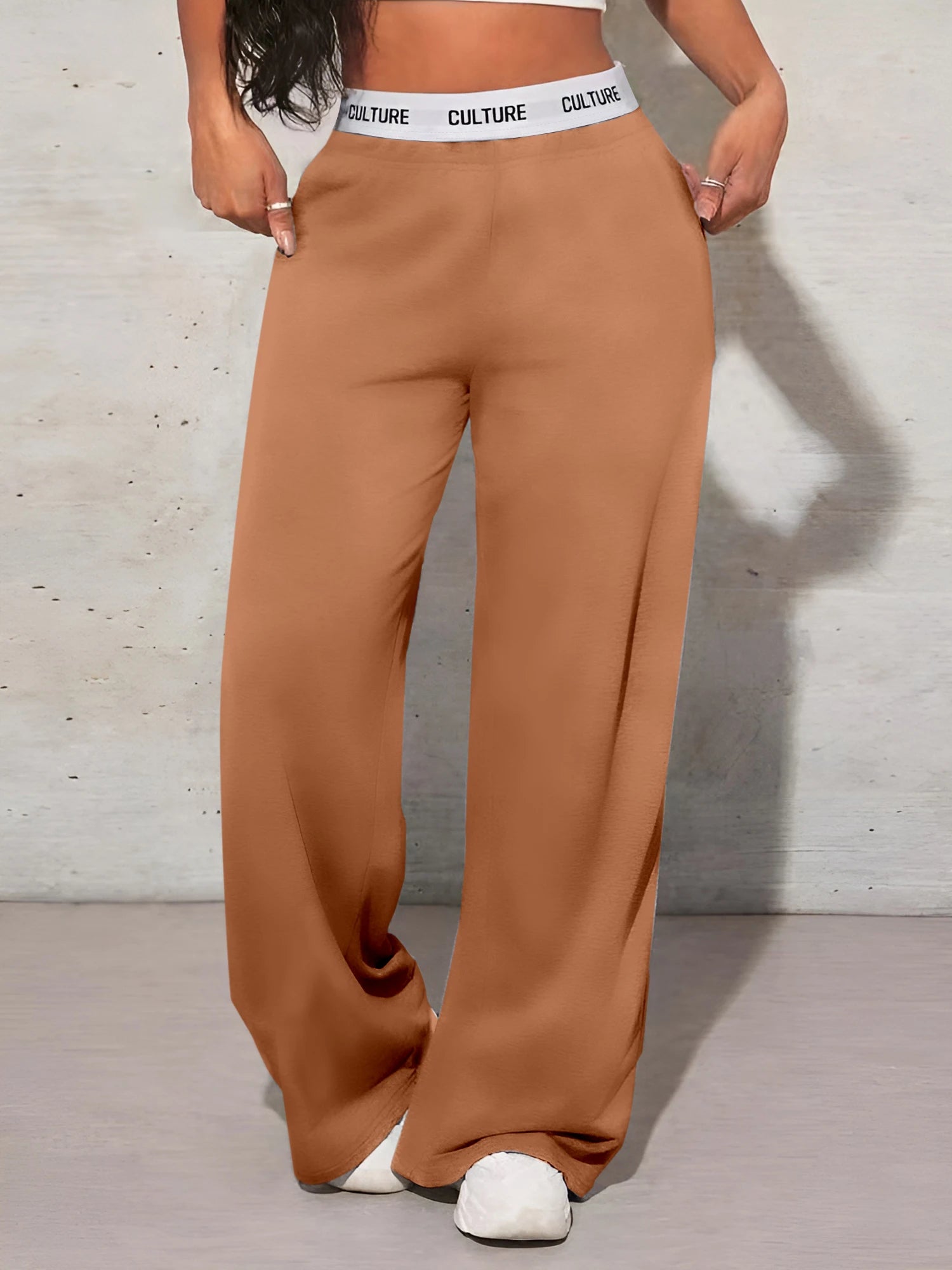 Women’s High Waist Wide Leg Sweatpants Tummy Control Baggy Joggers