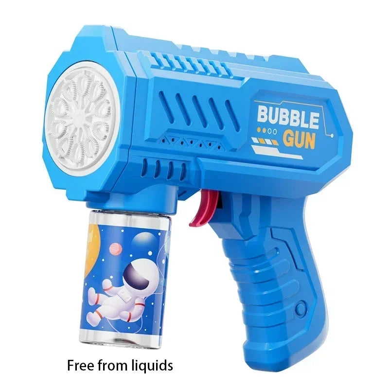 Unicorn Bubble Gun Automatic Bubble Blower Toy Electric Bubble Machine Kids Outdoor Party Soap Bubble Maker