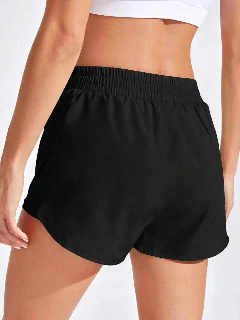 Women Yoga Shorts Elastic Fitness Running Gym Sport Shorts Workout Leggings