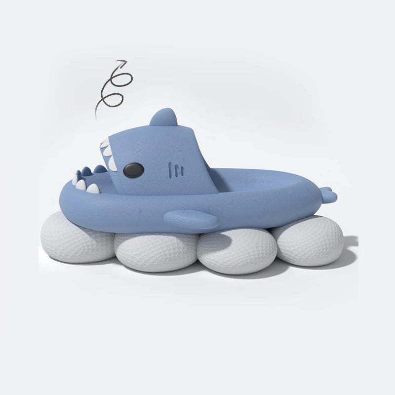 Kids Shark Slippers Anti-Slip EVA Cartoon Summer Beach Slides Cute Indoor Outdoor Sandals for Boys and Girls
