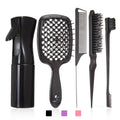 Hair Comb Set 5-6pcs Detangling Curly Hair Rat Tail Edge Salon Brush Styling Tools