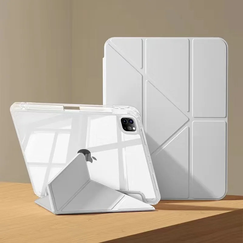 iPad Smart Case with Pen Holder Cover for iPad Air Pro Mini 7 6 5 4 3 2 1
