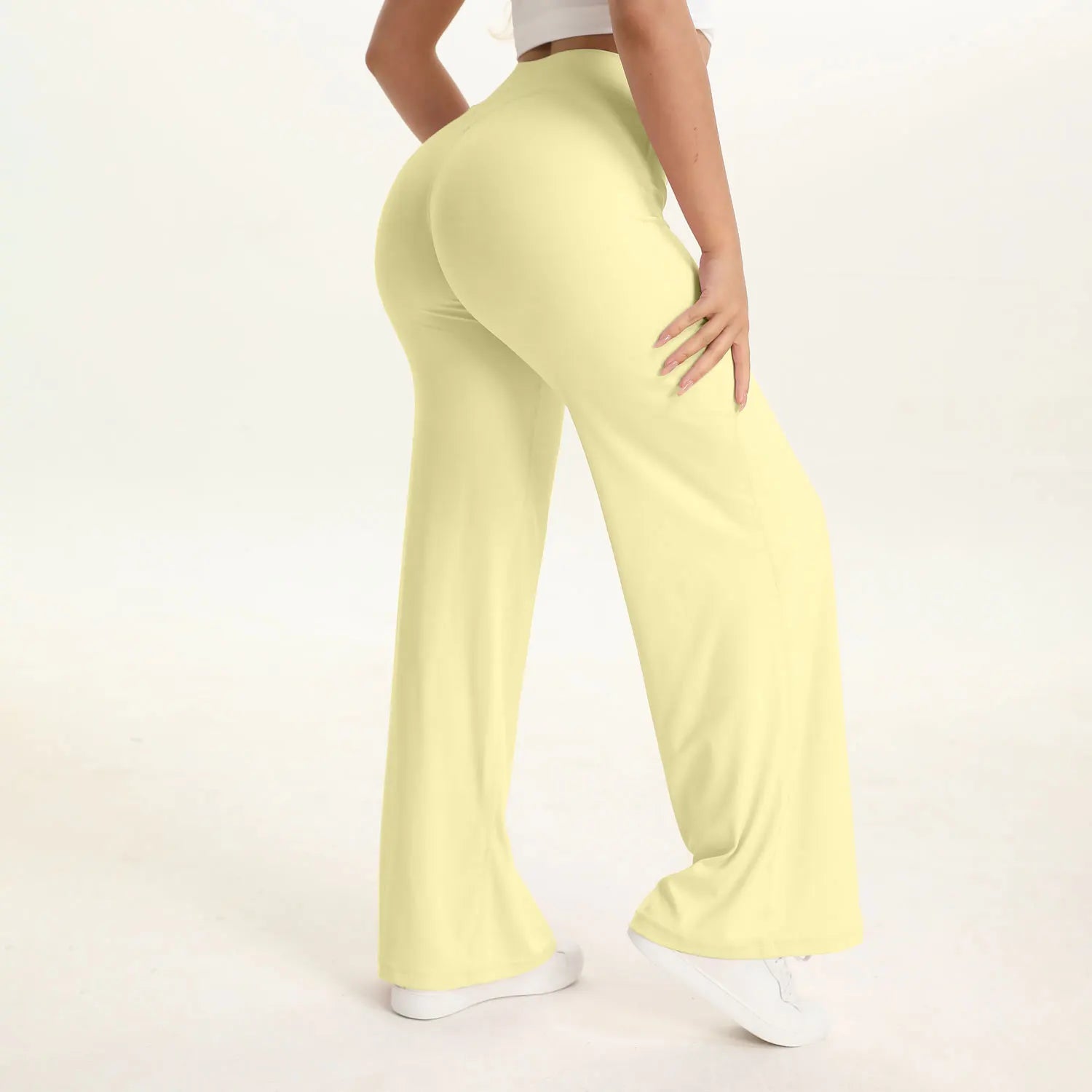Flare Yoga Pants Women High Waist Bootcut Gym Leggings Fitness Trousers