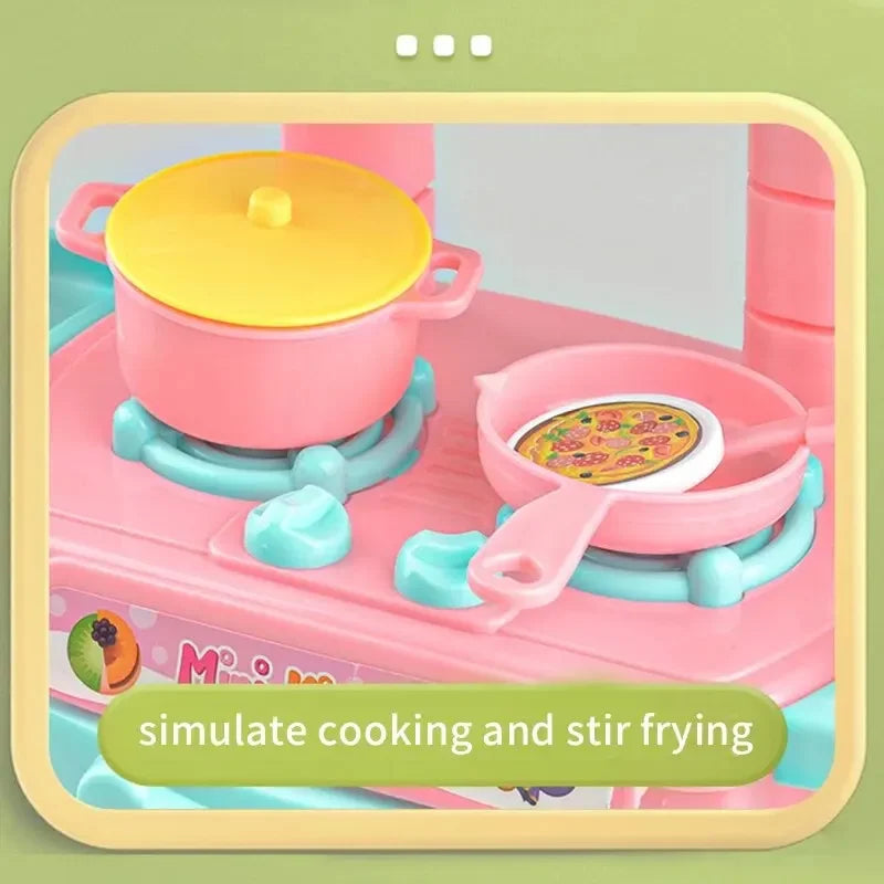 Mini Kitchen Pretend Play Set for Kids
