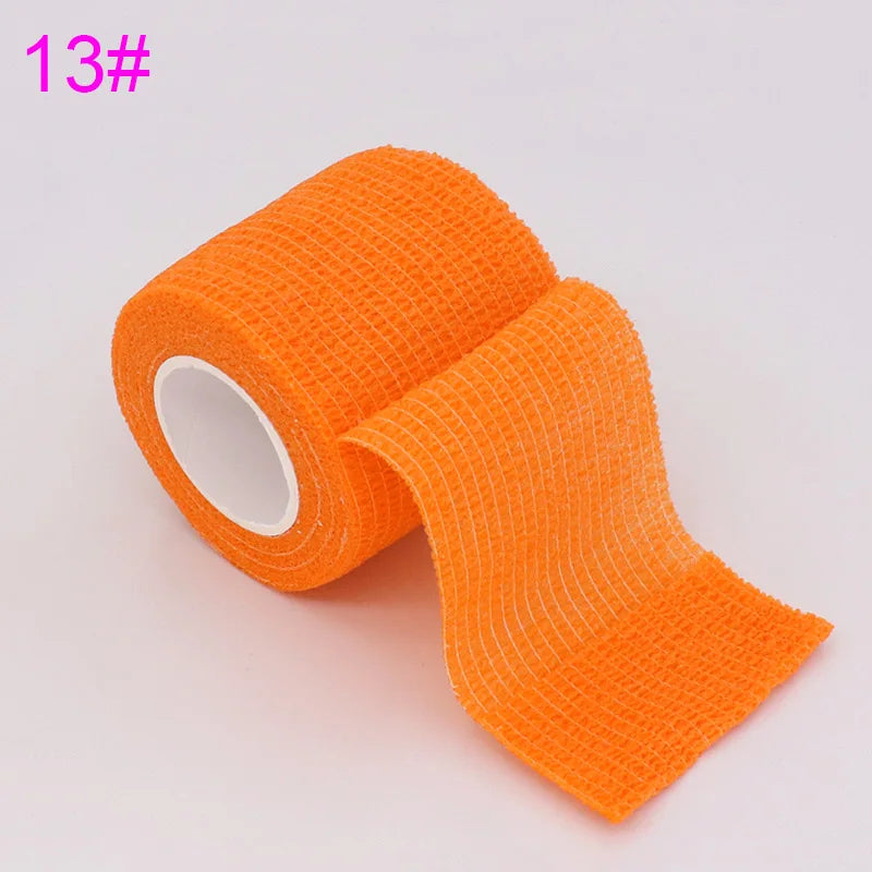 Colored Self Adhesive Elastic Sports Wrap Tape 18 Colors Athletic Support Bandage Knee Finger Ankle Protection