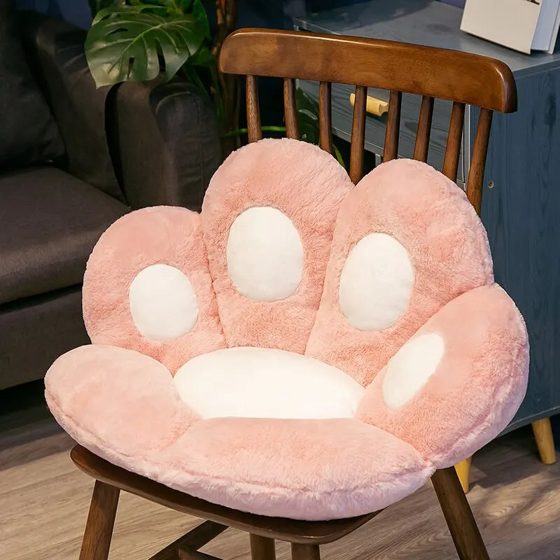 Cat Paw Plush Floor Cushion Soft Seat Pad for Chair Sofa