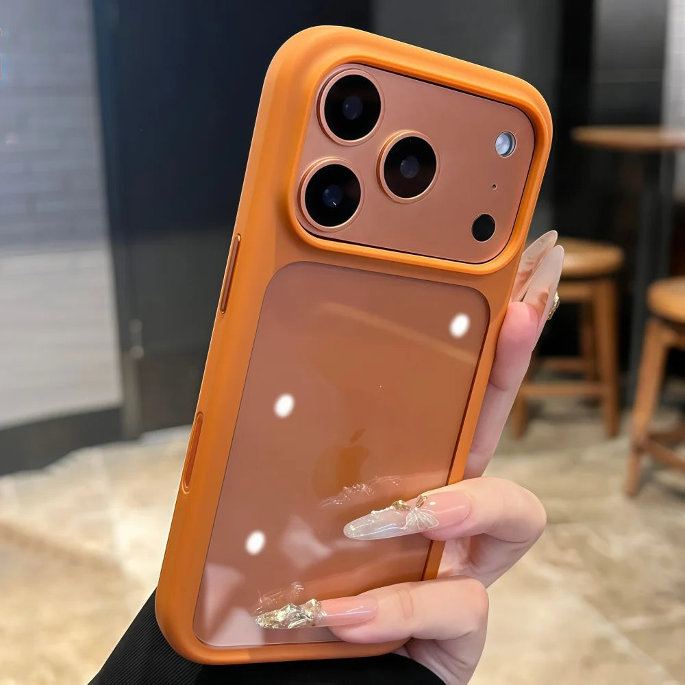 Crystal Clear Touch Button Camera iPhone Case