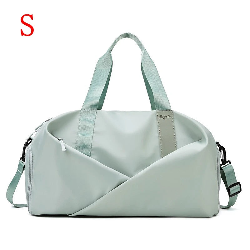 Women Gym Duffle Bag with Wet Pocket and Shoe Compartment