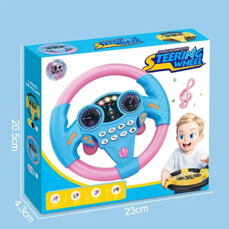Baby Steering Wheel Toy Early Education Stroller Toy