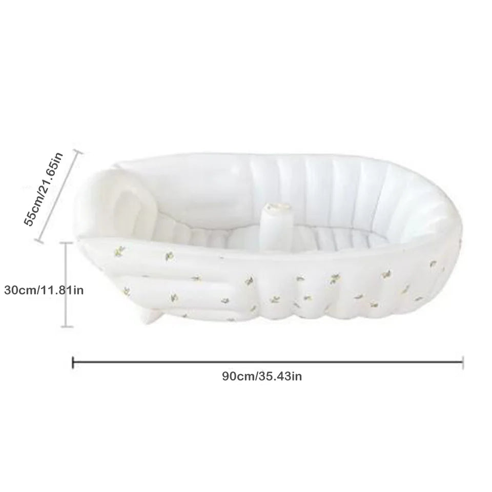 Inflatable Baby Swimming Pool Portable Animal Bathtub Newborn Kids Outdoor Tub