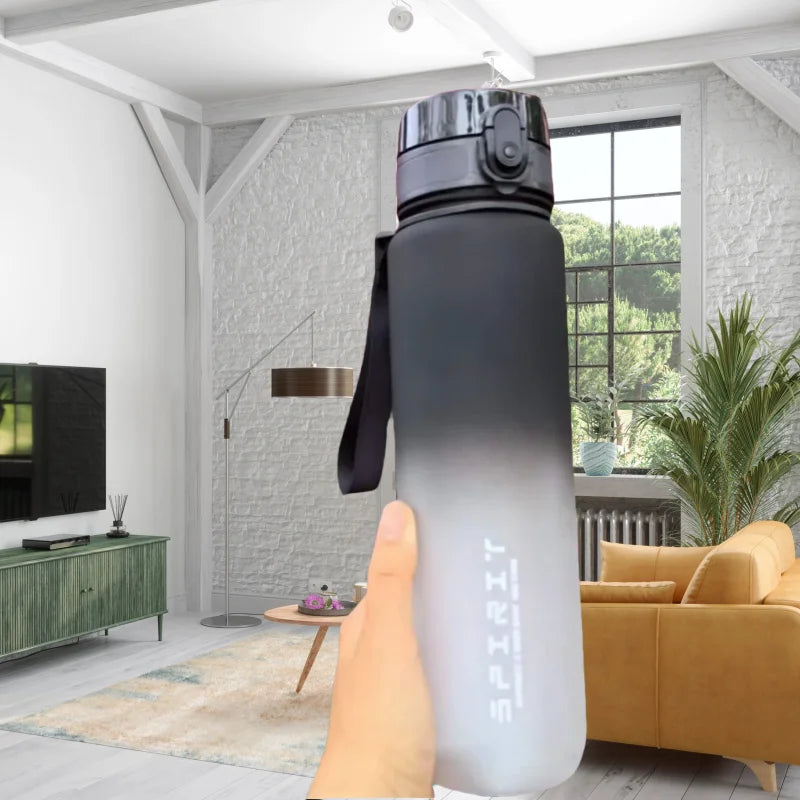 Motivational Water Bottle 500ml–1000ml – Leakproof Gradient Sports Bottle for Gym, Travel & Daily Hydration