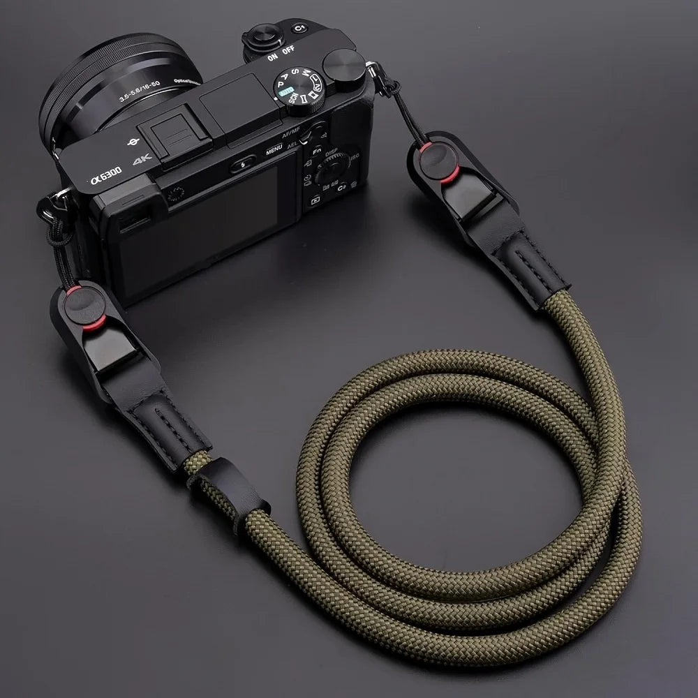 Adjustable Camera Strap with Quick Release – Rope Strap for DSLR & Mirrorless